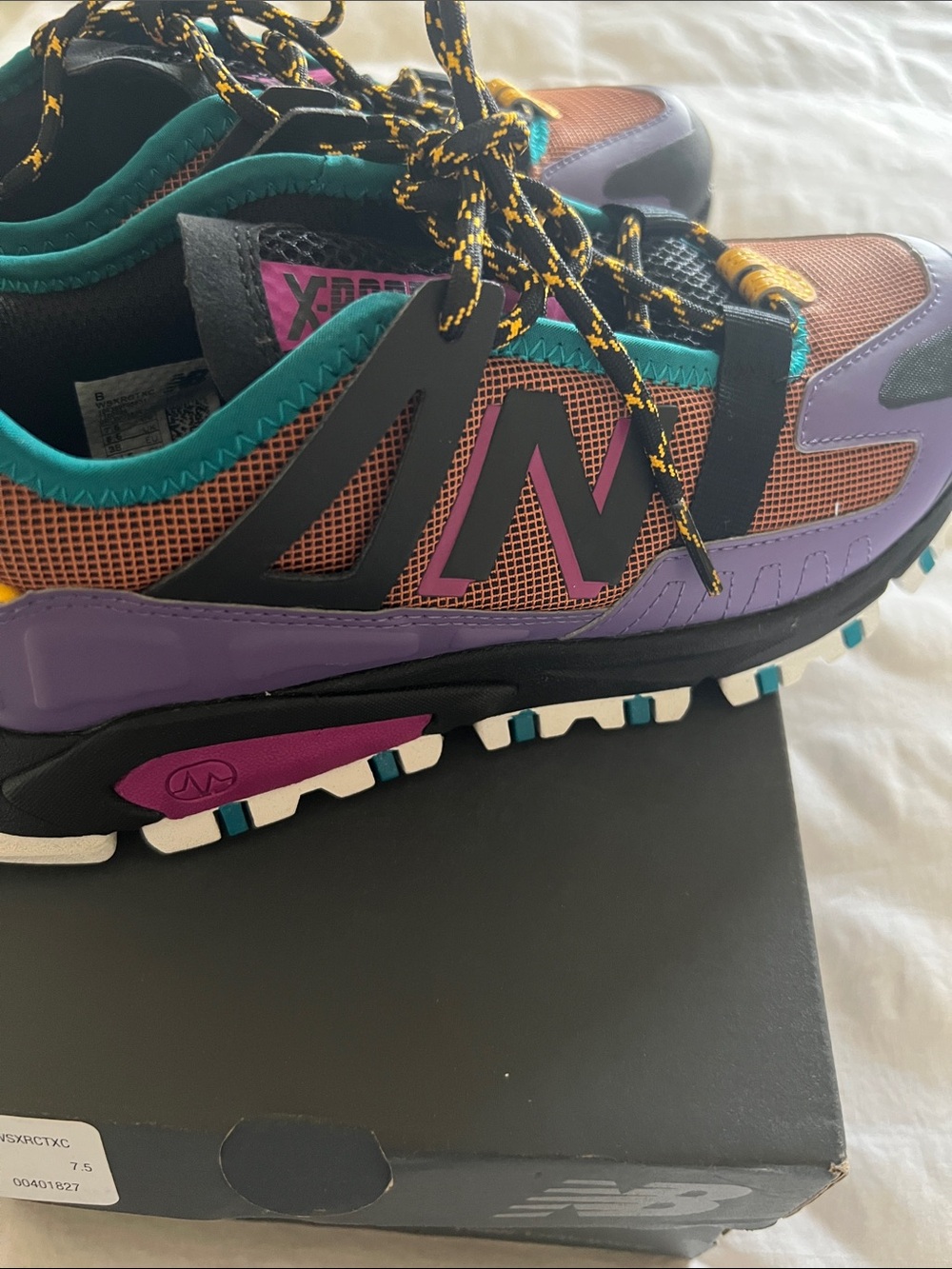 New Balance women  Multicolor Sneakers - Purple/Teal/Yellow/Black - Picture 5 of 5